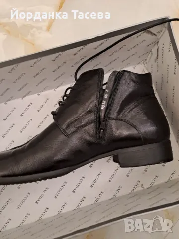 Италиански мъжки боти от естествена кожа 