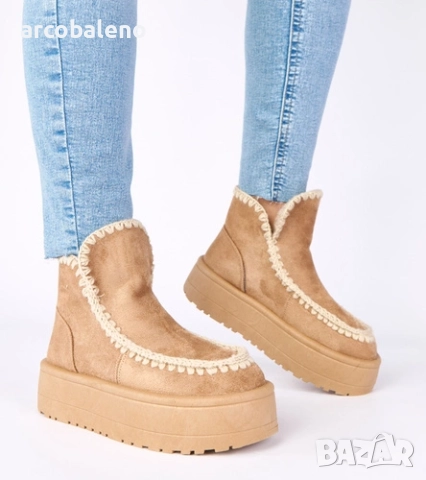 Дамски снежни боти на платформа с декоративна бродерия Alwena, 4цвята , снимка 8 - Дамски боти - 52554822