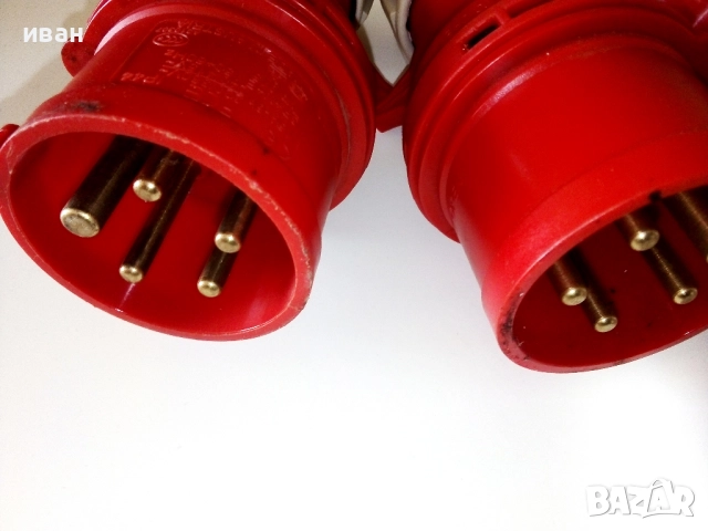 Трифазни евро щепсели 16А,3Р+N+R, снимка 2 - Други машини и части - 52798149