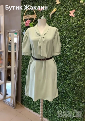 ‼️Намалена‼️Дамска рокля с коланче 