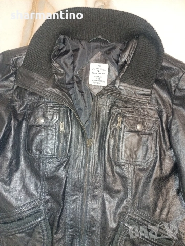 Tom Tailor кожено яке M - 35 лв, снимка 2 - Якета - 52915254