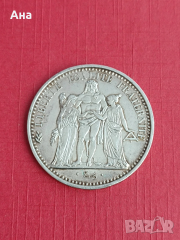 10 франка 1966 г Сребро!, снимка 2 - Нумизматика и бонистика - 54080702