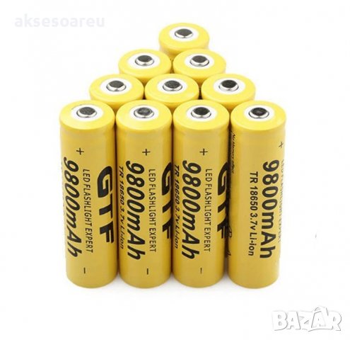 1 бр. 3.7V 18650 9800 mAh литиево-йонна акумулаторна батерия за LED фенерче челник лазер електронни , снимка 6 - Батерии, зарядни - 38251010