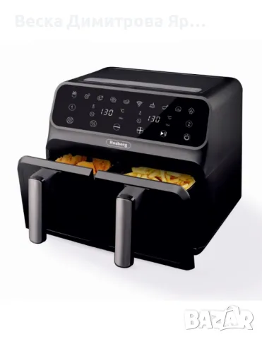 Фритюрник AirFryer Rosberg Premium, снимка 3 - Фритюрници - 49815998