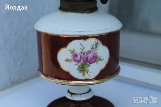 Стара газена лампа , снимка 3 - Антикварни и старинни предмети - 50380097