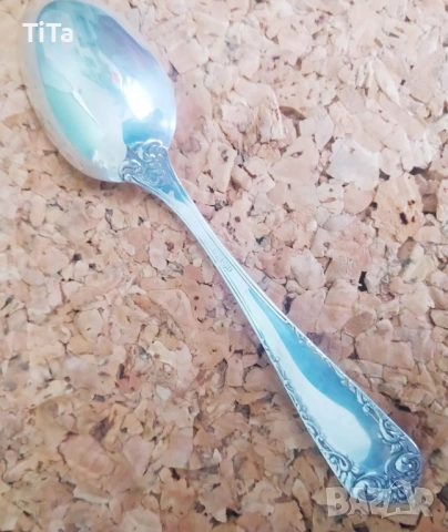 Италианска сребърна лъжичка 800, снимка 4 - Антикварни и старинни предмети - 52081482