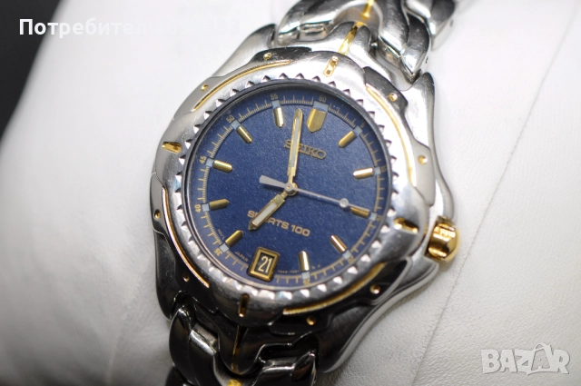 Мъжки японски часовник - Seiko Sports 100 7n42, снимка 3 - Мъжки - 52974817