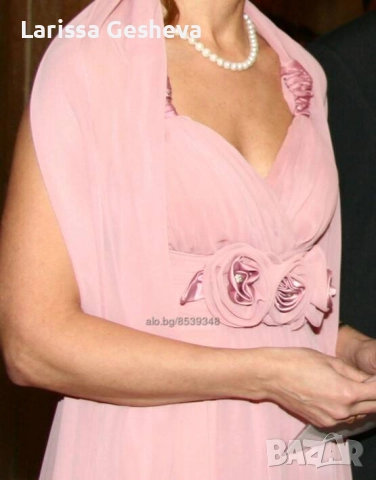 Страхотна рокля от естествен шифон за бал, сватба, парти, снимка 3 - Рокли - 52628282