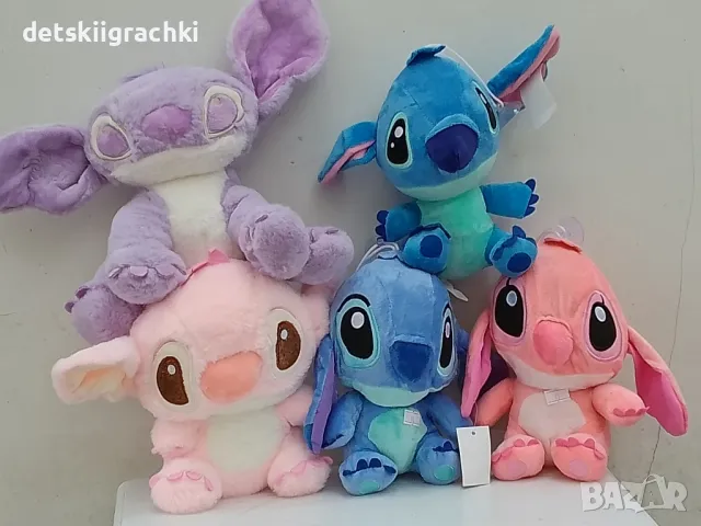 Стич плюшени играчки - разнообразие  син,розов лилав , снимка 9 - Плюшени играчки - 47707117