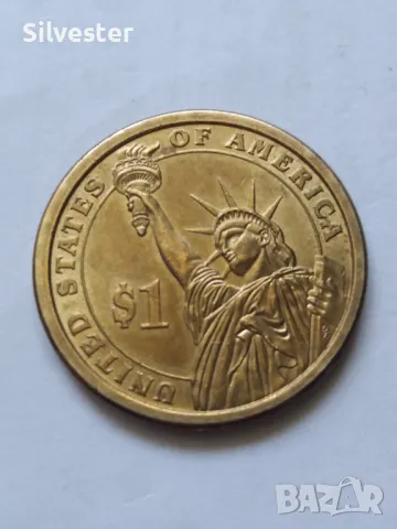 2007, 2008, 2009, 2010 ONE US Dollar coin, Президентски долари-монети, USA, A. Lincoln, Washington., снимка 14 - Нумизматика и бонистика - 47634763
