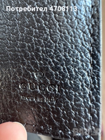 Портфейл от естествена кожа Gucci, снимка 4 - Портфейли, портмонета - 53088181