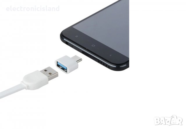 Адаптер 2 в 1 OTG USB 2.0 към Type-C конвертор Android система, снимка 2 - Селфи стикове, аксесоари - 23741970