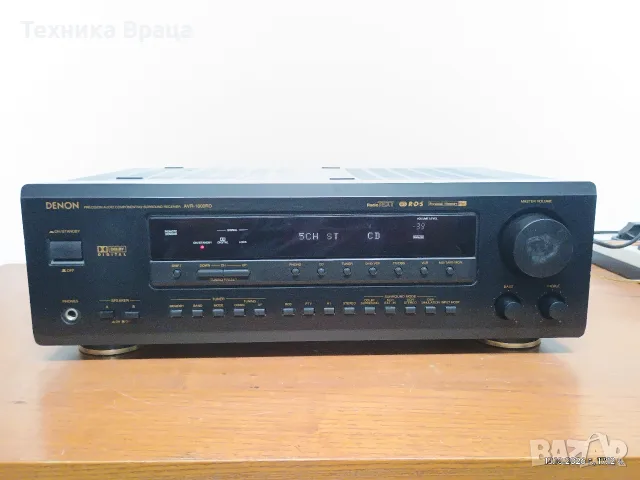 Качествен 5.1 ресийвър Denon AVR-1600RD с RDS тунер. Изпращам видео. 