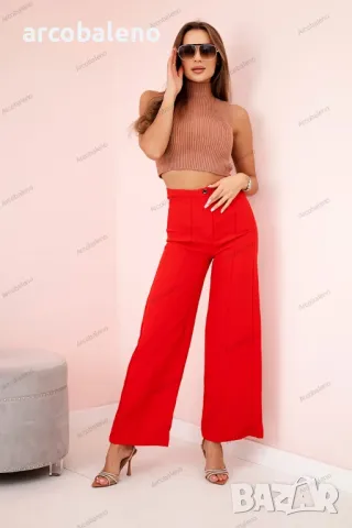 Дамски панталон с широки крачоли, 3цвята , снимка 10 - Панталони - 49832062