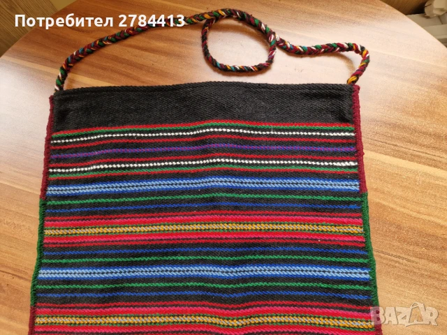 Вълнена Коледарска торба 50/40, снимка 4 - Антикварни и старинни предмети - 51329893