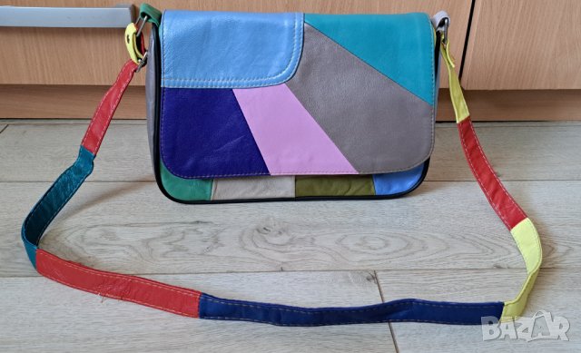 ЕСТЕСТВЕНА КОЖА НОВА Дамска чанта-28/21 см