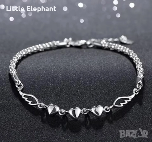 Pre order Сребърна гривна италианско сребро," Ангелска защита"/нова