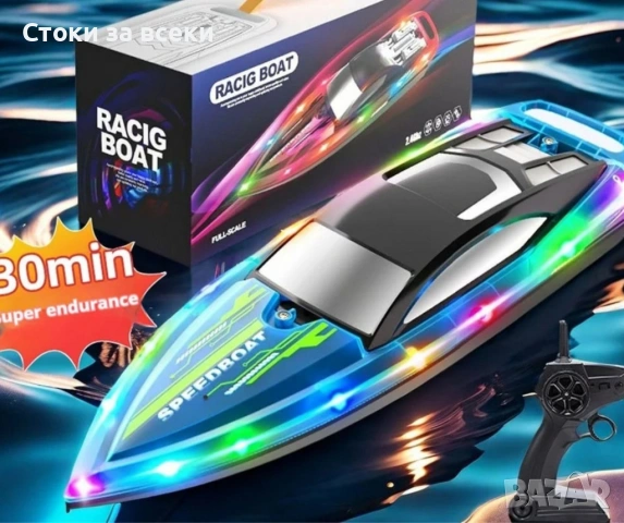 Високоскоростна акумулаторна RC лодка с дистанционно управление, двоен витло, 2.4GHz, снимка 6 - Други - 53258466