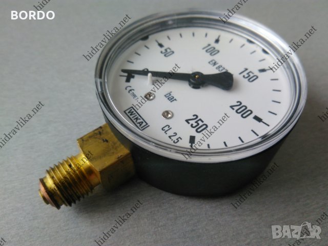 Манометър WIKA - Ф63/0-250 bar (радиален), снимка 2 - Резервни части за машини - 30753338