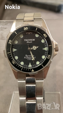 Часовник Technos Skydiver 6M12-SK – Professional Diver’s Watch – 150M Water Resistant