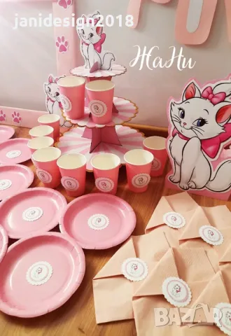 украса За детски рожден ден на тема коте Мери , снимка 8 - Други - 47447151