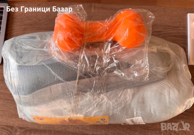 Ново Меко легло за домашни любимци куче с подложка и кокал играчка , снимка 2 - За кучета - 53130385