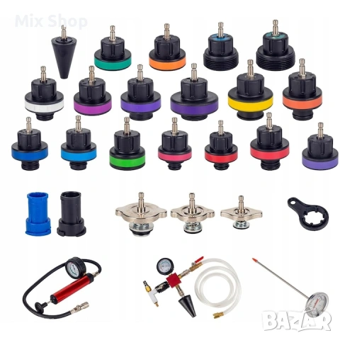 Нов Комплект професионални инструменти за радиатор, 28 части, многоцветни, неръждаема стомана, снимка 4 - Други инструменти - 53975788