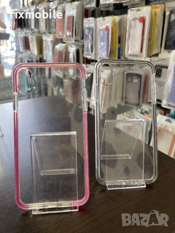 Apple iPhone XS Max Прозрачен кейс с кант, снимка 1