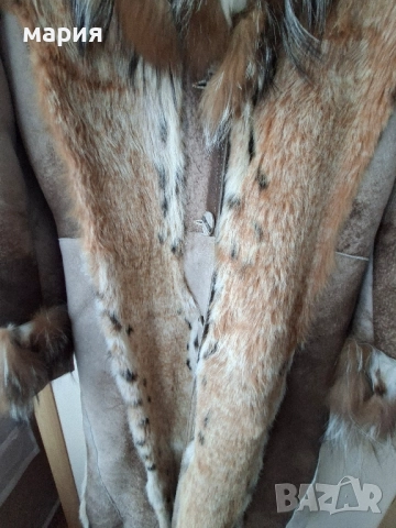 Уникално палто Gianni естествен косъм, снимка 3 - Палта, манта - 52265705