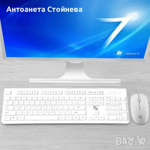 Бизнес безжични Wireless клавиатура и оптична мишка, съвместими с Windows KMT3, снимка 9 - Клавиатури и мишки - 47817572