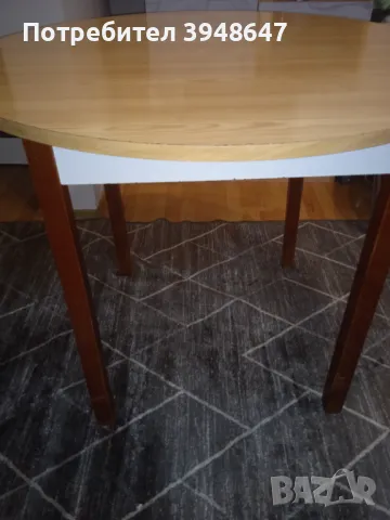 Кръгла трапезна маса, снимка 3 - Маси - 47540353