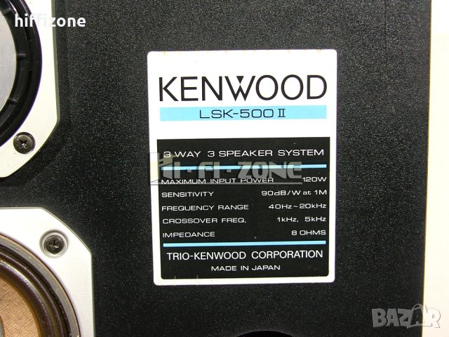 Тонколона  Kenwood lsk-500 ll , снимка 5 - Тонколони - 42715195