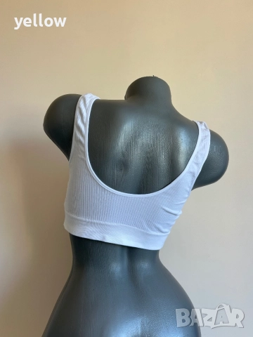 Бяло спортно бюстие , снимка 2 - Корсети, бюстиета, топове - 52334598