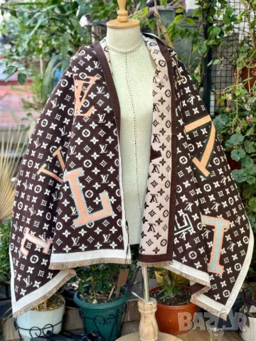 кашмирен шал gucci louis vuitton , снимка 12 - Шалове - 51336418