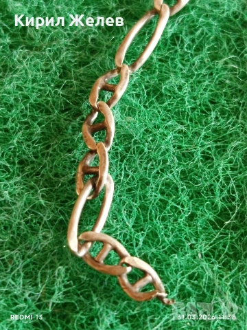 Сребърен ланец плетка тип ФИГАРО подходящ аксесоар за ежедневието 53152, снимка 3 - Колиета, медальони, синджири - 54037531