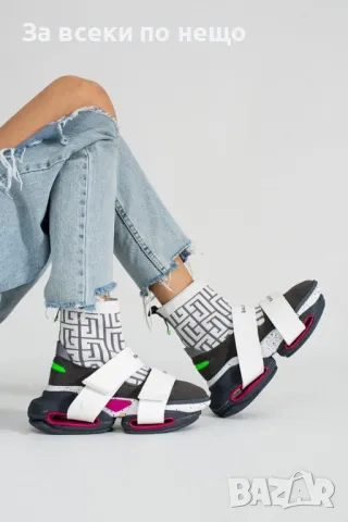Balmain Дамски Маратонки Тип Чорап🔝Дамски Спортни Обувки Тип Чорап Белмейн - 5 Цвята Код E206, снимка 8 - Маратонки - 50410142