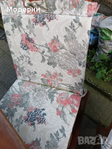 Дървена маса и 4 стола , снимка 3 - Градински мебели, декорация  - 49935132