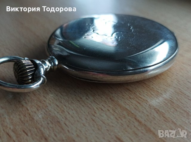 Сребърен джобен часовник Longines , снимка 8 - Антикварни и старинни предмети - 40801346