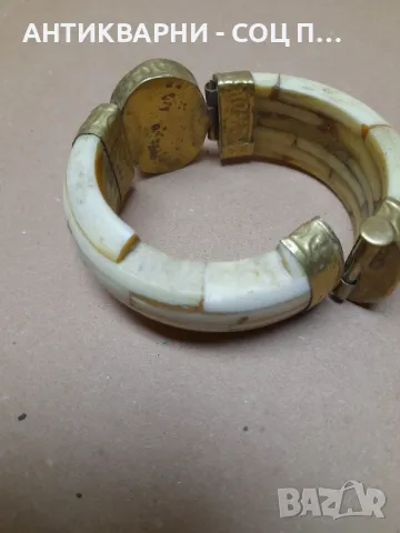 Стара Тибетцка Гривна От Слонова Кост., снимка 8 - Антикварни и старинни предмети - 48017993