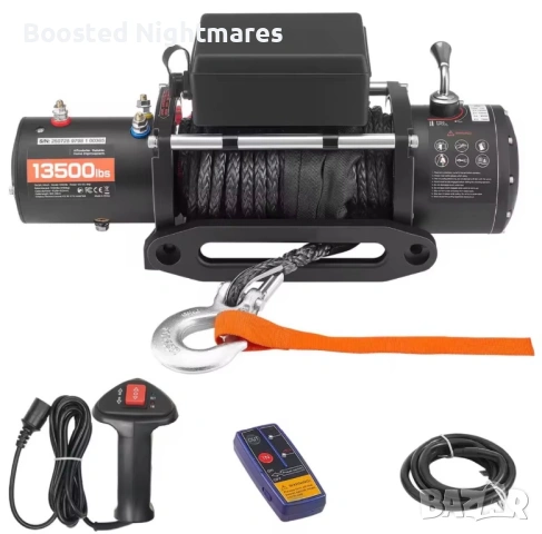 Лебедка 13500lb (6123кг) със синтетично въже 