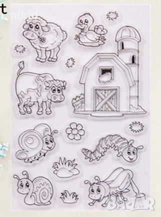 Домашни животни насекоми силиконов гумен печат декор бисквитки фондан Scrapbooking