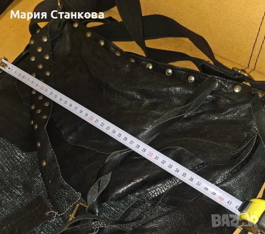 AMOULET естествена кожа чанта, снимка 6 - Чанти - 56451878
