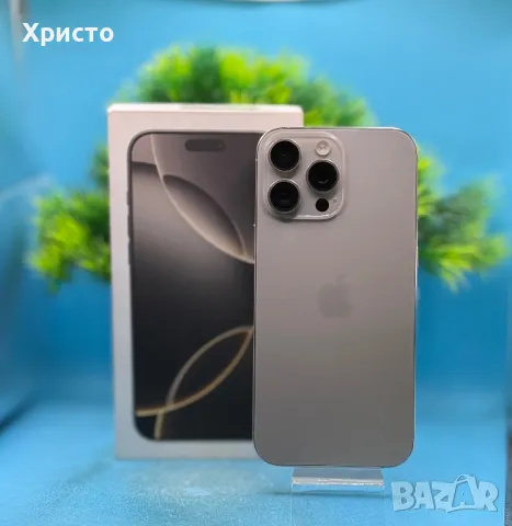 ГАРАНЦИОНЕН!!! Apple iPhone 16 Pro Max, 512GB, 5G, Natural Titanium , снимка 4 - Apple iPhone - 50370609