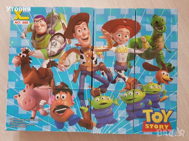 Намаление- 6 лв! Пъзел - кубчета Toy Story 28/21 см, снимка 9 - Игри и пъзели - 39189560