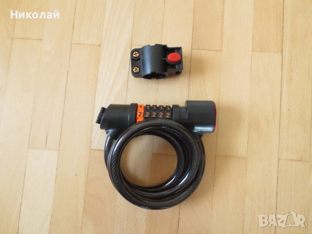 Кабел за заключване на колело, снимка 5 - Аксесоари за велосипеди - 44392609