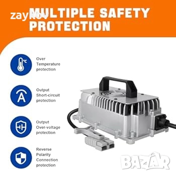 LiFePO4 58.4V 25A зарядно за 48V (51.2V) литиево-фосфатна железна батерия Бързо зареждане, снимка 5 - Друга електроника - 51928275