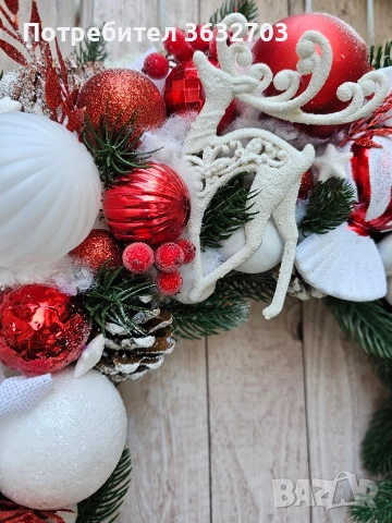Коледен венец, снимка 5 - Коледни подаръци - 52706442