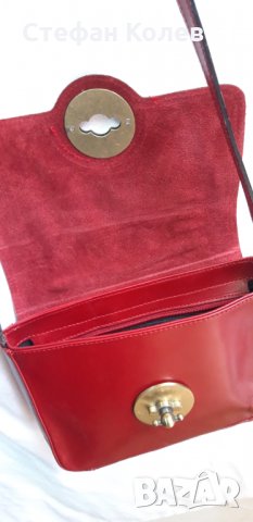 Чанта Естествена кожа , Бордо с Дълга дръжка , снимка 6 - Чанти - 31204251