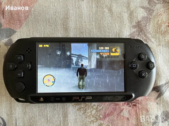 Sony PSP | Хакнато + 16GB | Качени игри + GTA 3 & Mario
