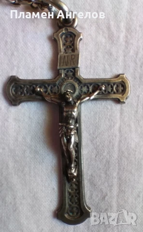 Розарий Антична молитвена броеница, снимка 6 - Антикварни и старинни предмети - 51309314